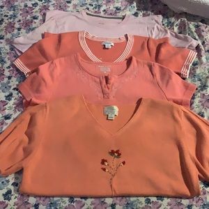 thick tee's bundle- peach
